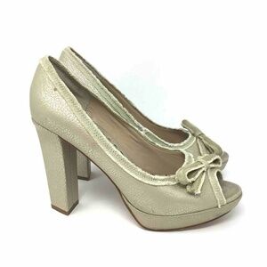 Juicy Couture Fresia Pumps Metallic Beige Gold 8.5
